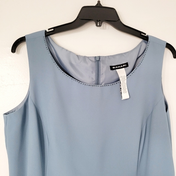 NWT Bahari Vintage Blue Evening Gown Size 18W - Picture 3 of 12